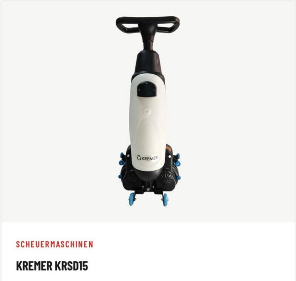 Kremer KRSD15 – Kompakte Scheuersaugmaschine
