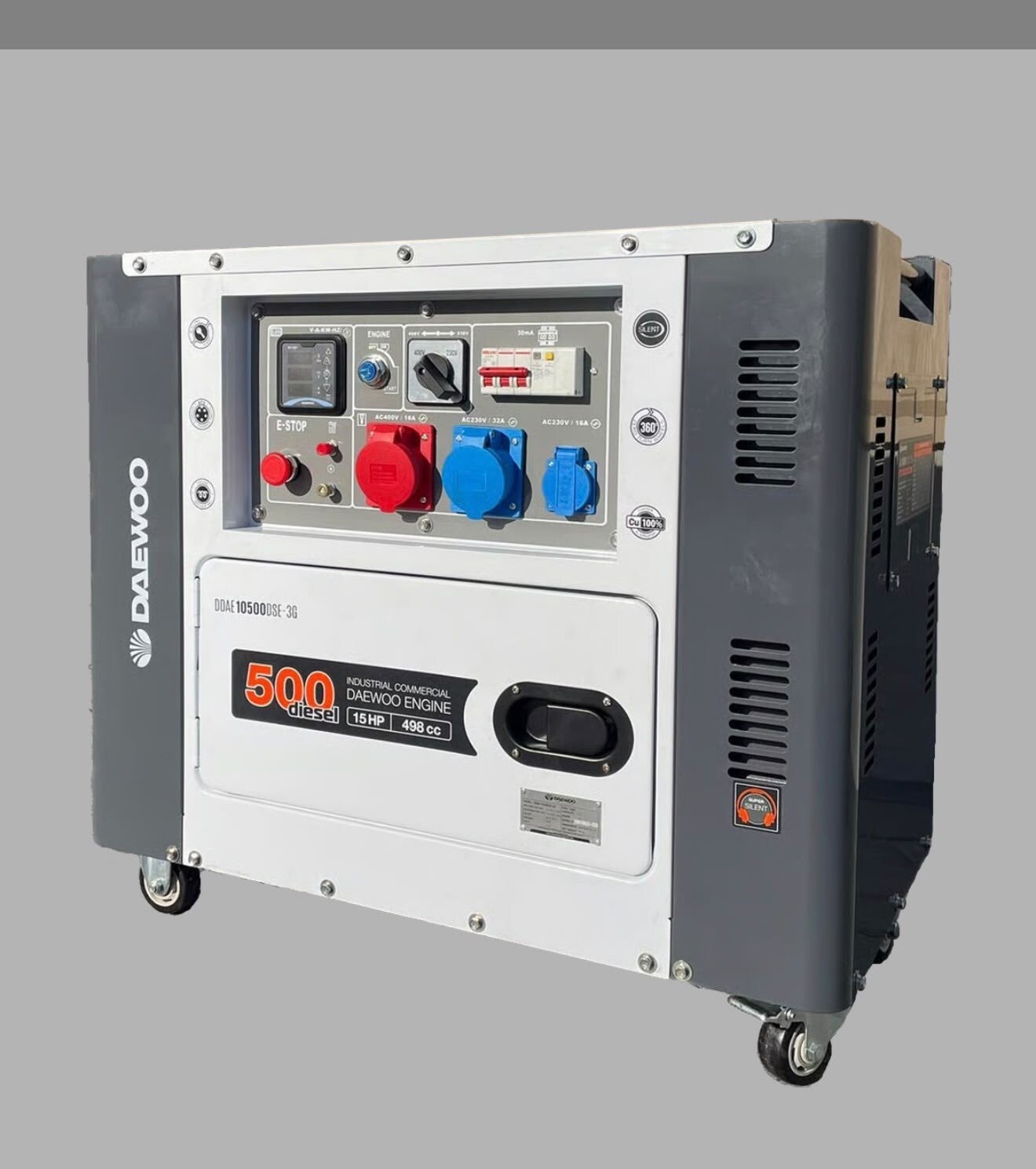 Daewoo DDAE10500DSE-3G Diesel-Generator – 8,1 kVA  (Fabrikneu)