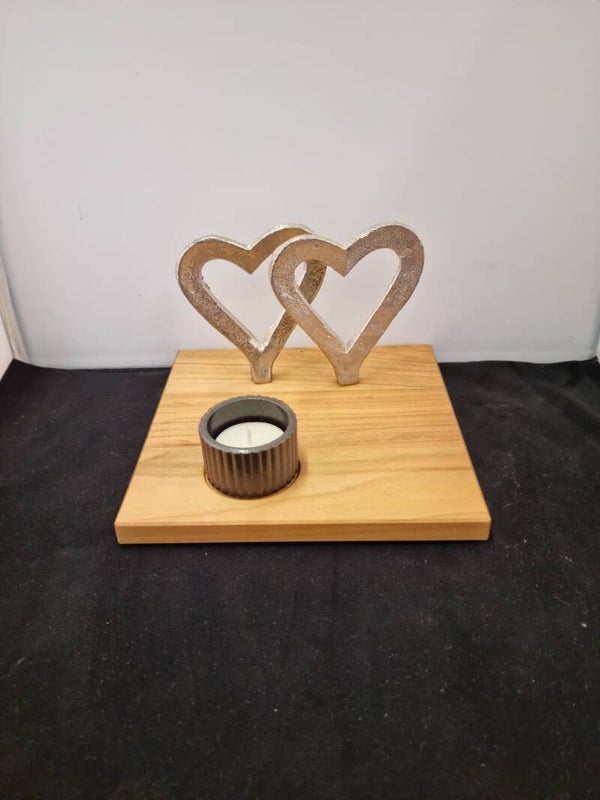 Holz Unikat Herzduett