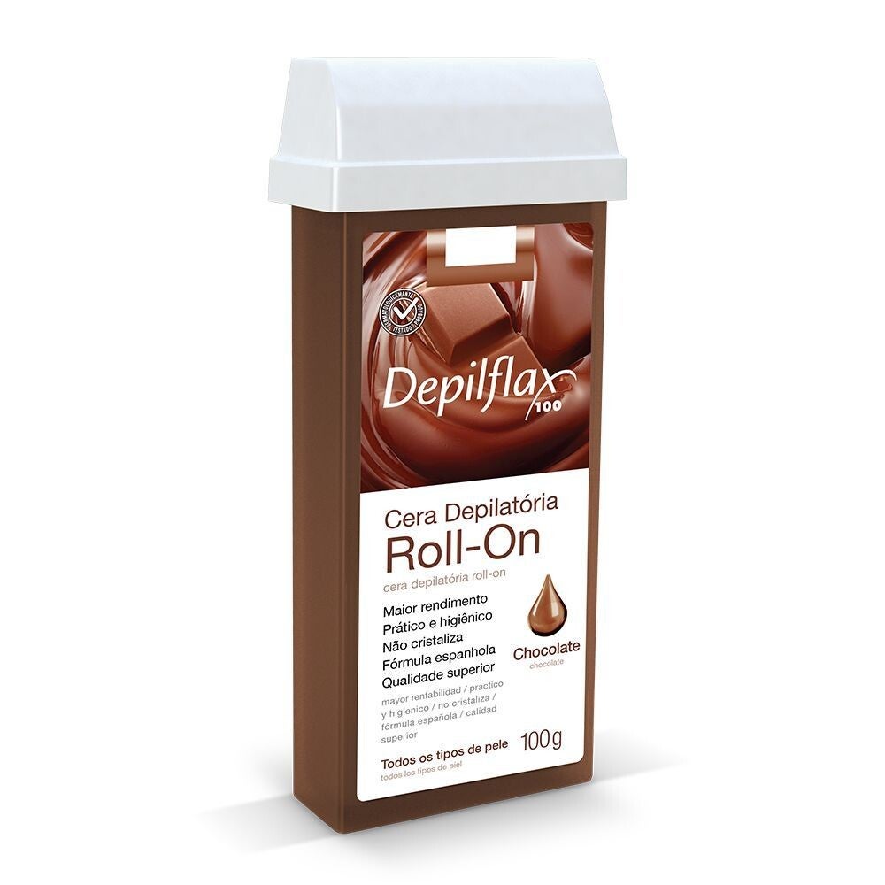 Cera Para depilar Roll on Sabor Chocolate