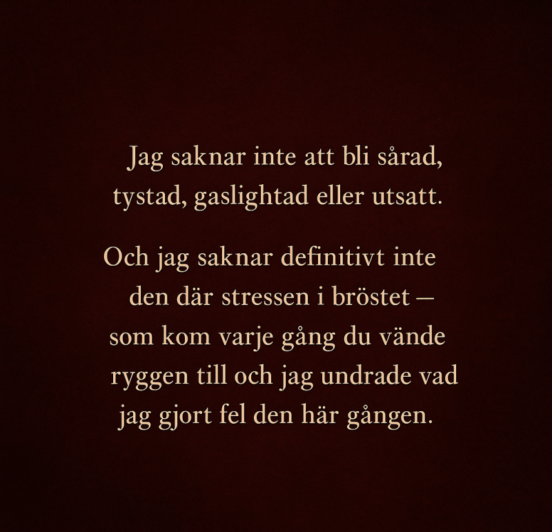 Citatbild med mörkröd bakgrund och ljus text i centrum.