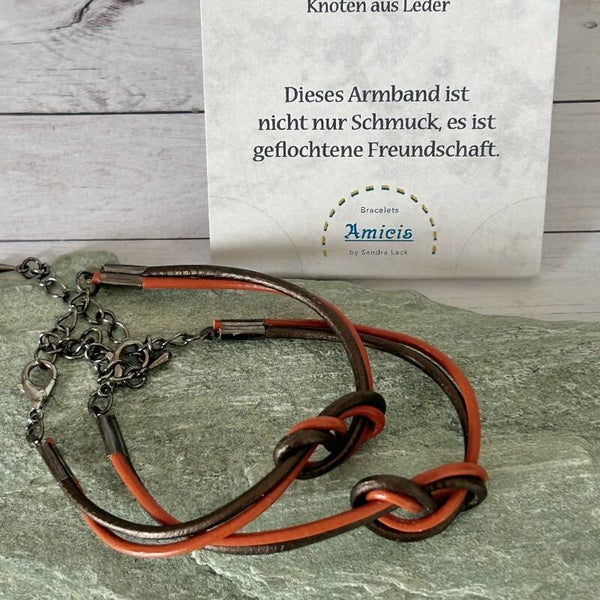 INFINITY Knoten Armband, schoko.camel