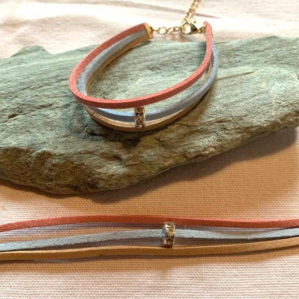 AMICIS Elegant, rose.hellblau.kaffee