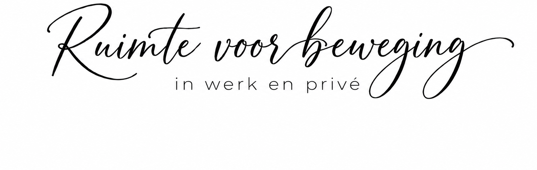 Ruimte voor beweging in werk en leven