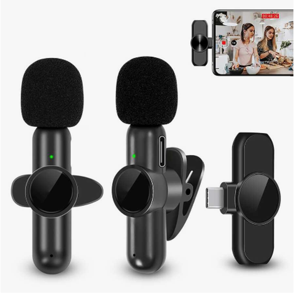 K61 Wireless Lavalier Microphone, Compatible With Smart Phones For Video & Audio Recording