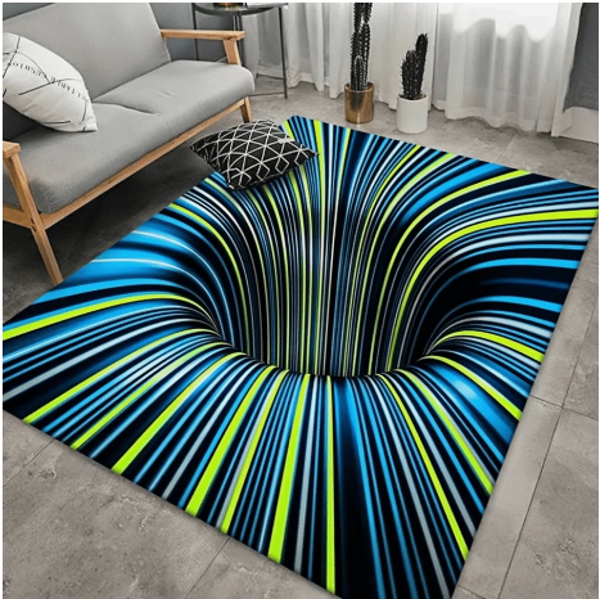 3d Pattern Style Printed Carpet, Large Indoor Rug, Living Room Sofa Rug, Bedroom Bedside Rug, Dining Table Office Desk Carpet, Office Chair Mat, Entrance Door Mat, Outdoor Camping Blanket