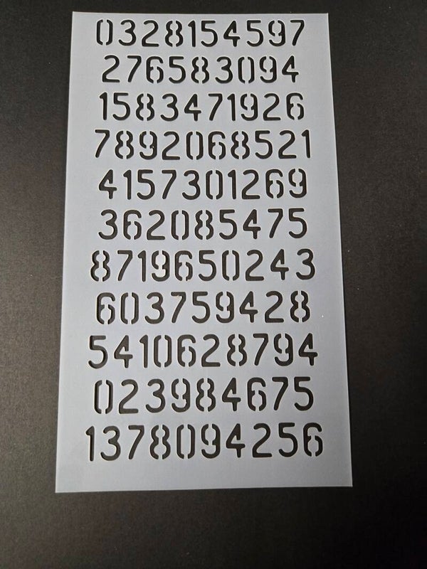 Pochoir numéro