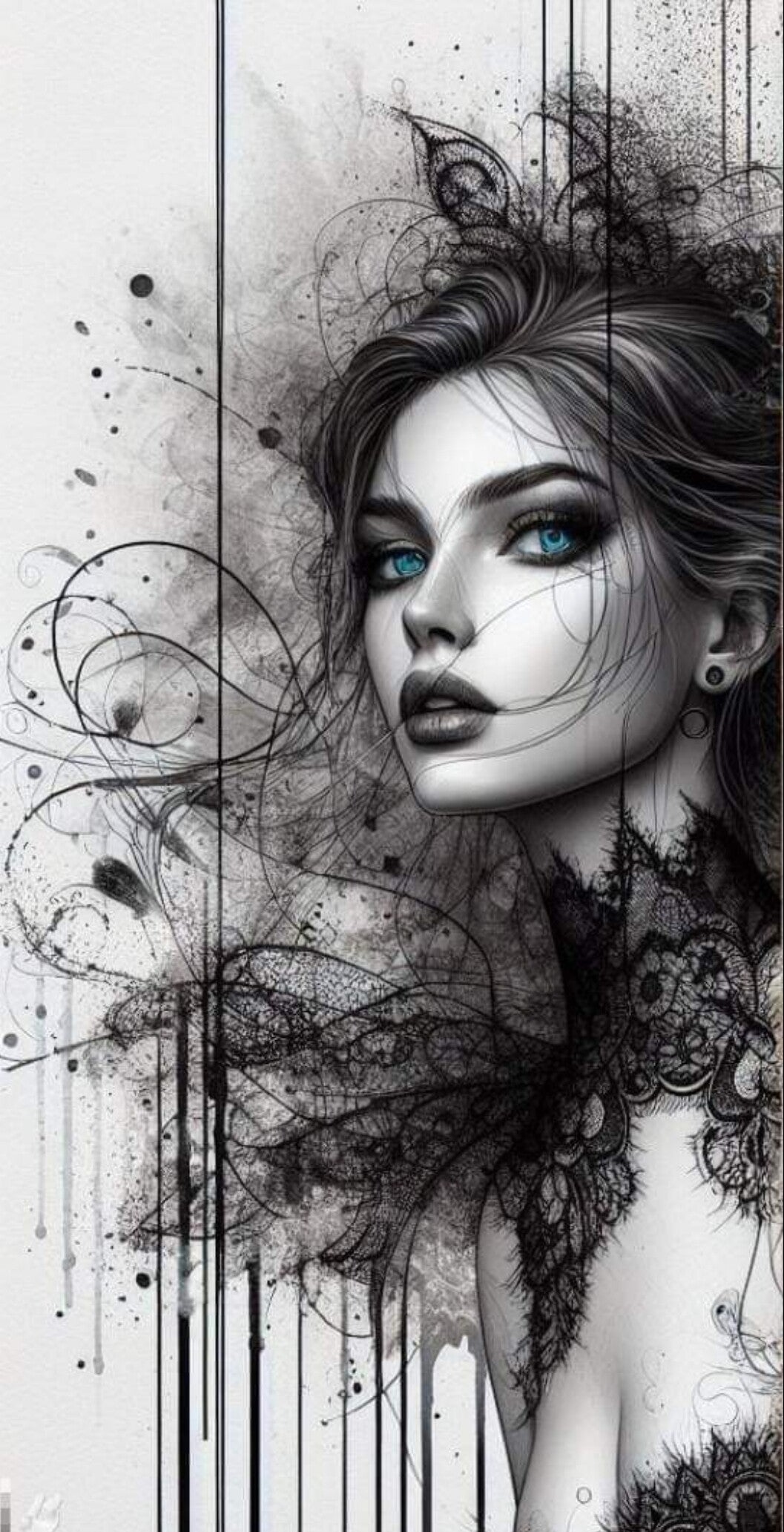 Femme à colorier