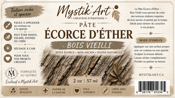 🌲 Pâte Écorce d'Éther – Bois Vieilli