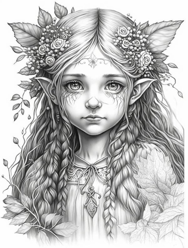 Elf à colorier