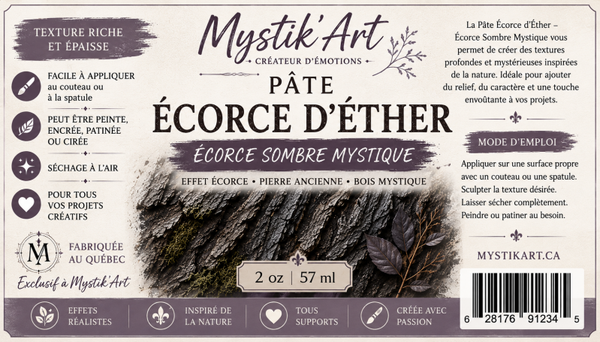 🌲 Pâte Écorce d'Éther – Écorce Sombre Mystique