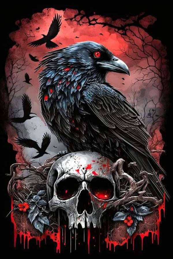 Corbeau crâne