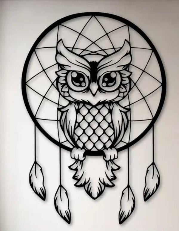 Capteur de rêves hibou