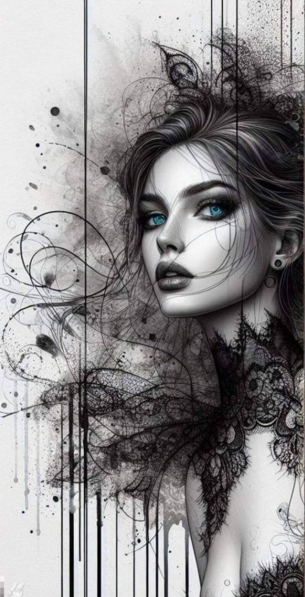 Femme à colorier