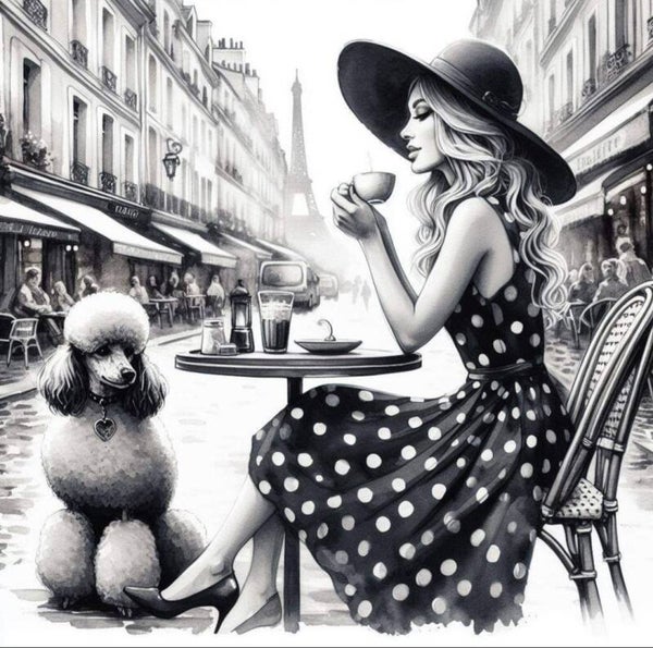 Femme à colorier