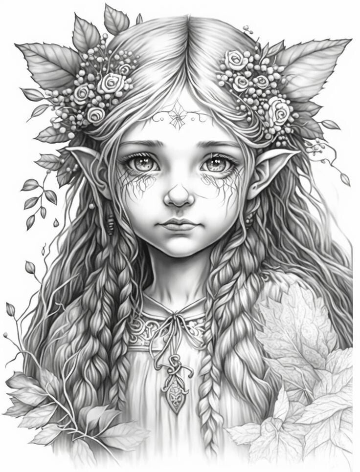 Elf à colorier