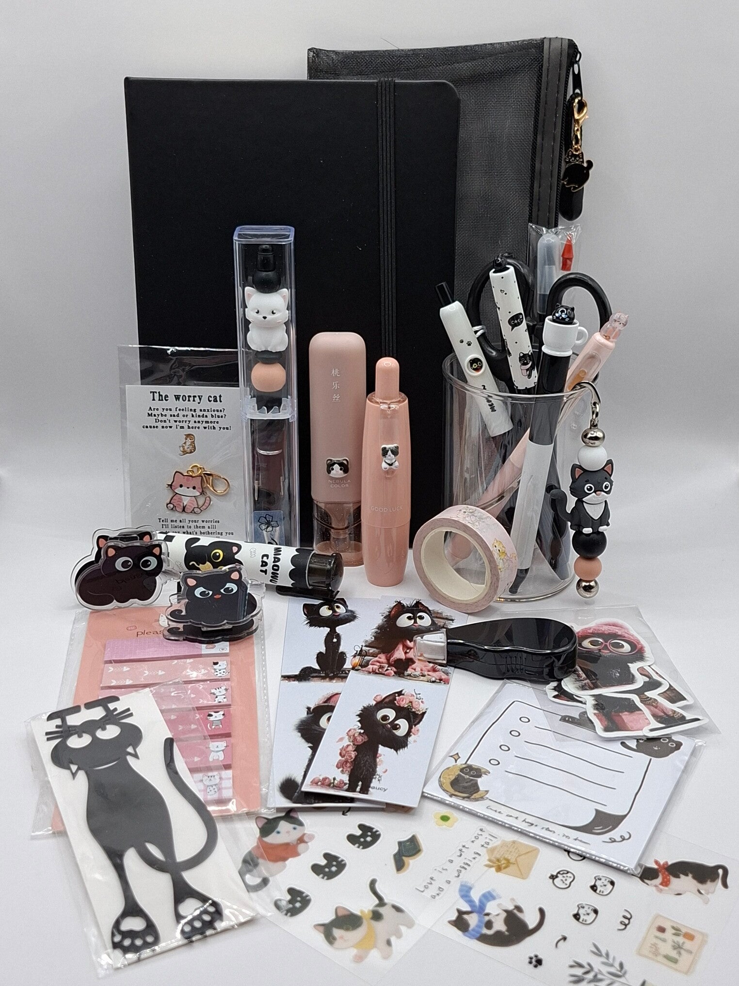 Premium Stationery Set - Midnight Kitty.
