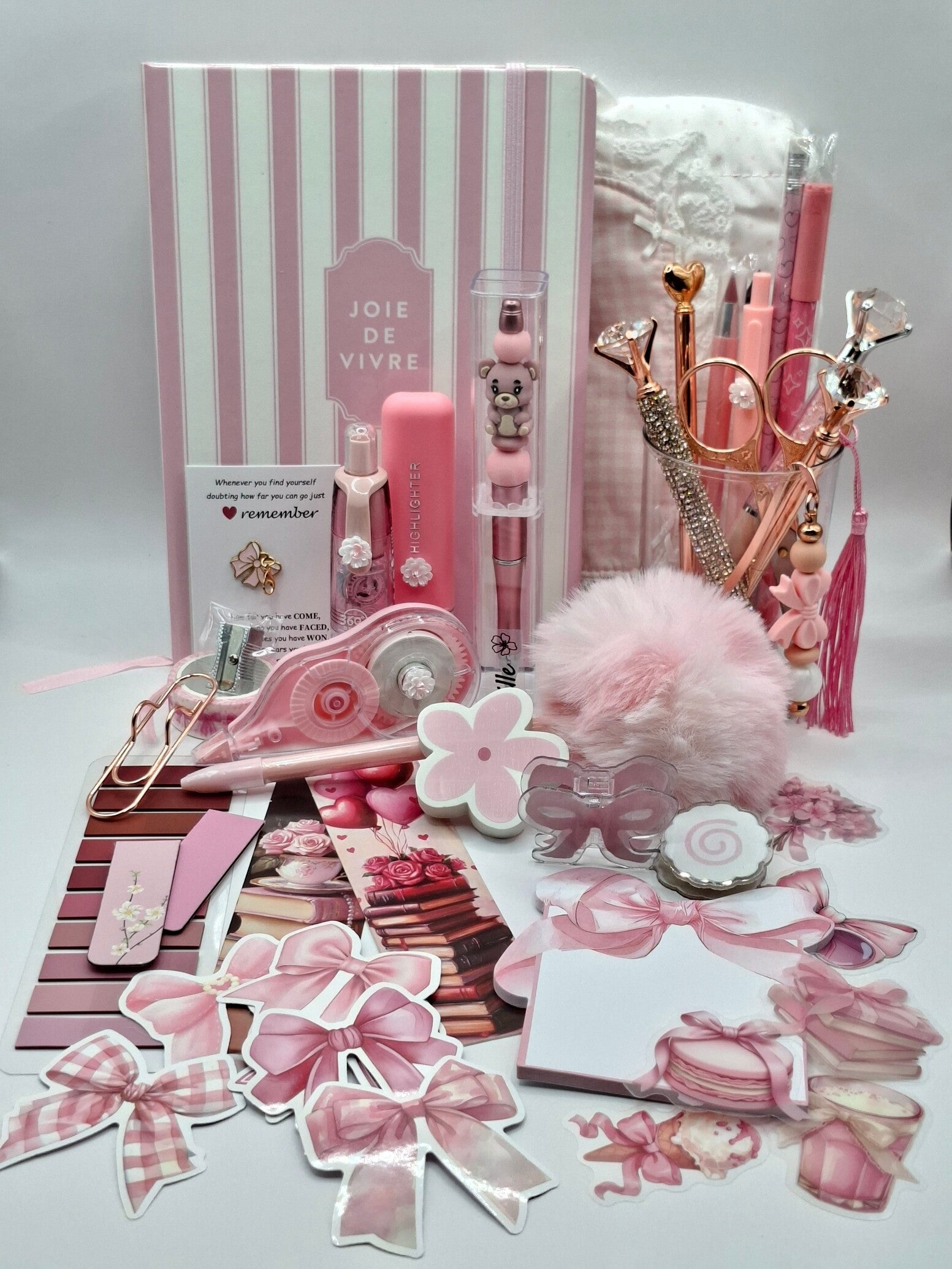 Luxury Stationery Set - Pink Velvet Couture.