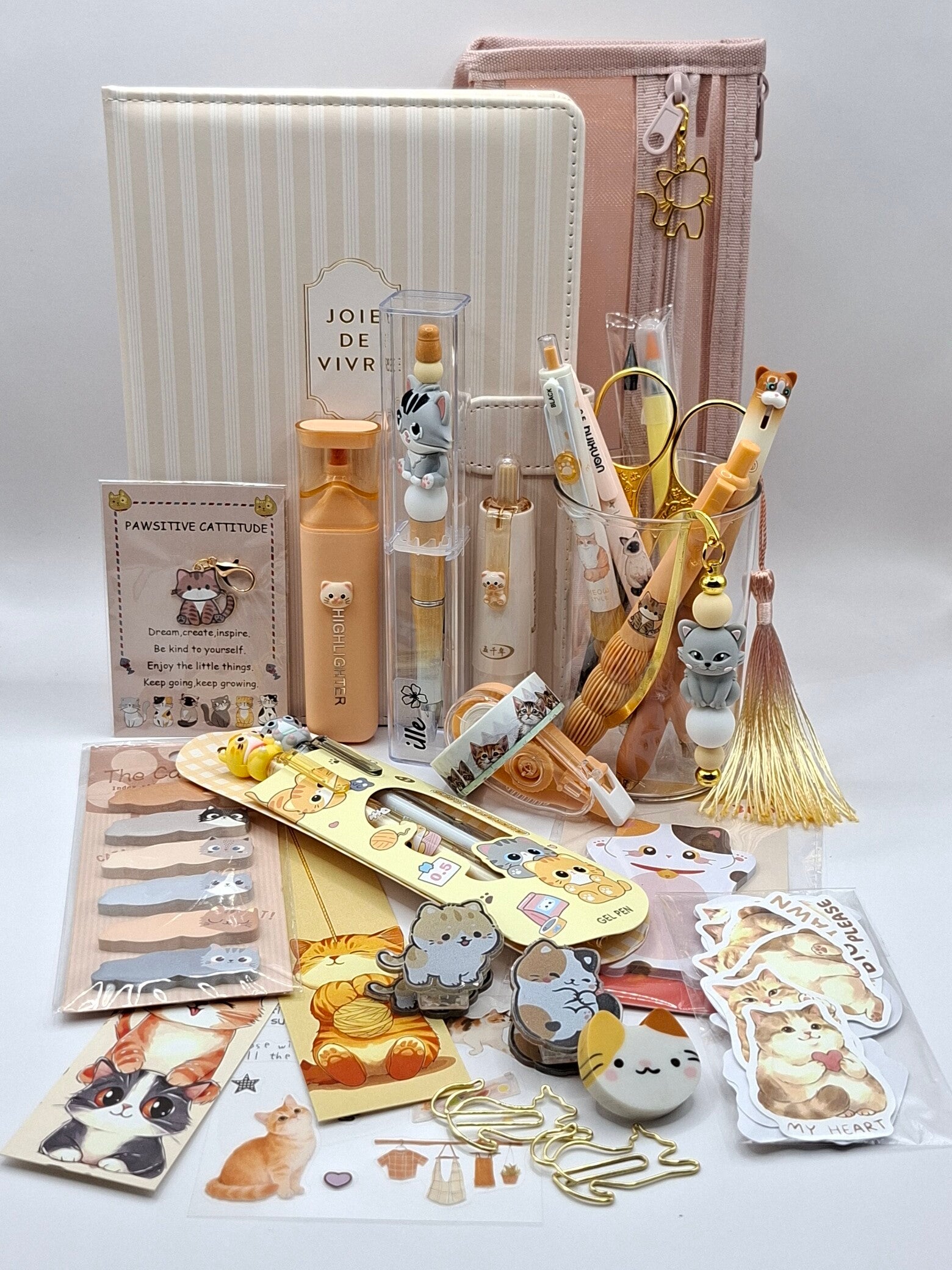 Premium Stationery Set - Sunset Kitty.
