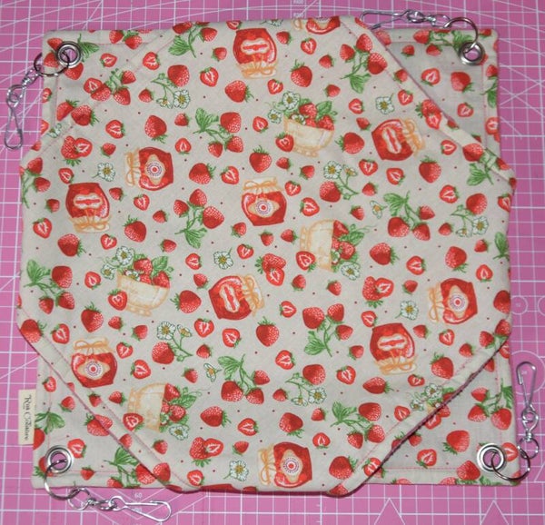 Hamac double modèle Rodolphe, collection "Strawberry Jam"