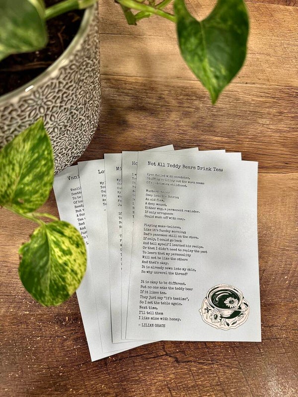 Not All Teddy Bears Drink Tea Print