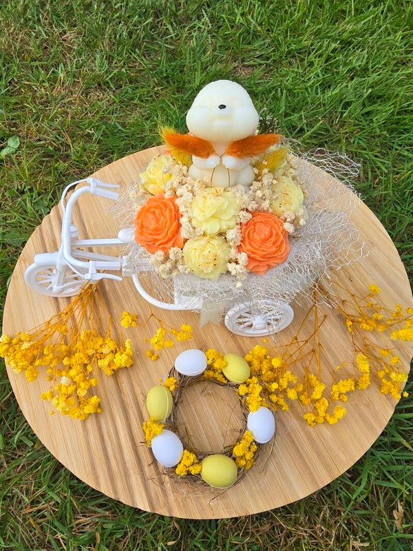 Bouquet éternelle Vélo Fleuri – Édition Pâques