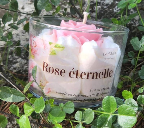 BOUGIE ROSE ÉTERNELLE