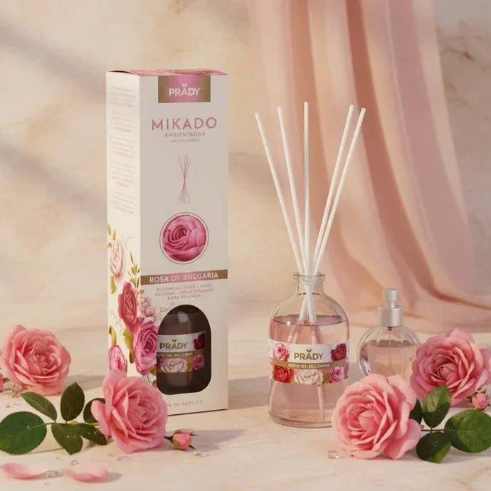 Diffuseur Mikado Rose de bulgarie