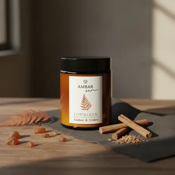 BOUGIE AMBRE ET CEDRE