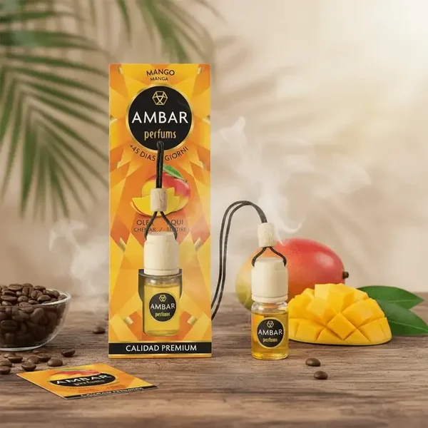 DÉSODORISANT VOITURE AMBAR MANGUE
