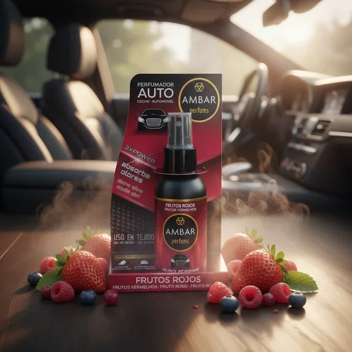 SPRAY DESODORISANT VOITURE FRUITS ROUGES