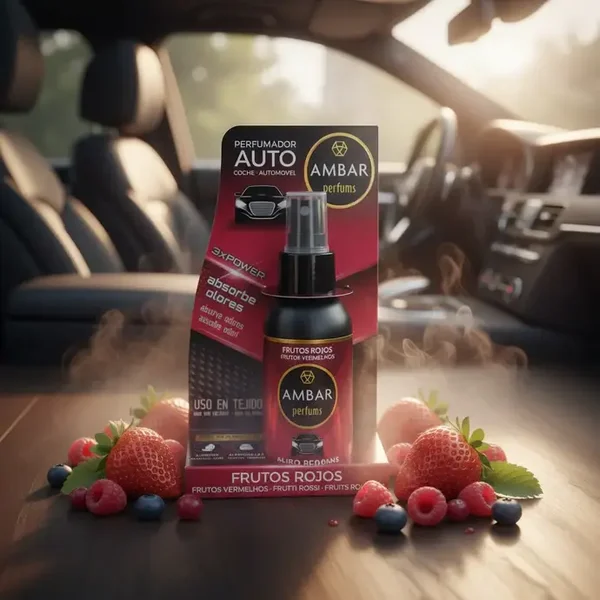 SPRAY DESODORISANT VOITURE FRUITS ROUGES