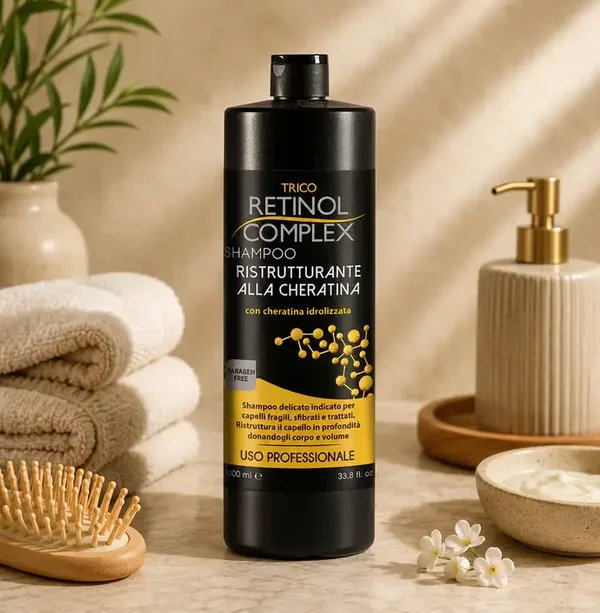 SHAMPOING RESTRUCTURANT À LA KERATINE