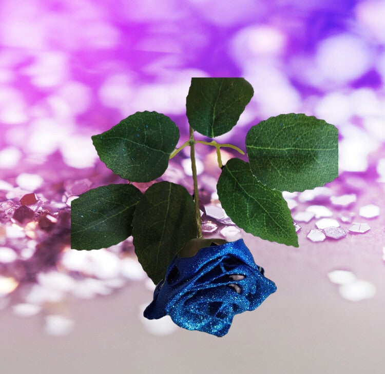 Rose éternelle Satin Bleu