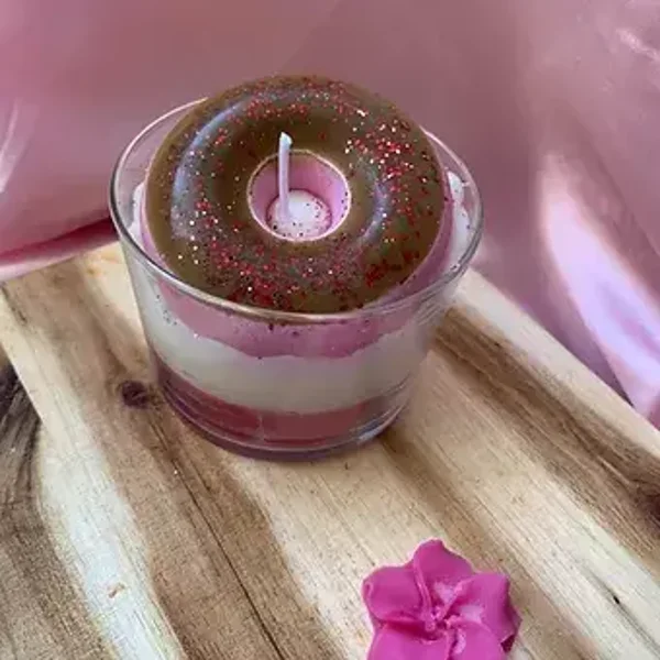 BOUGIE DONU'T MACARON VANILLE