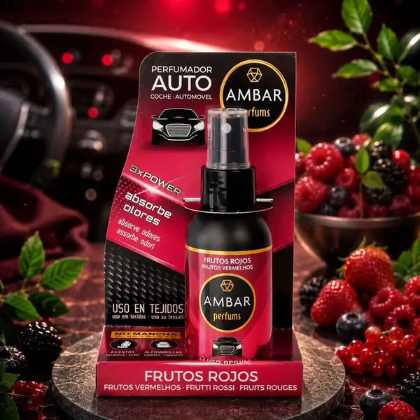 SPRAY DESODORISANT VOITURE FRUITS ROUGES