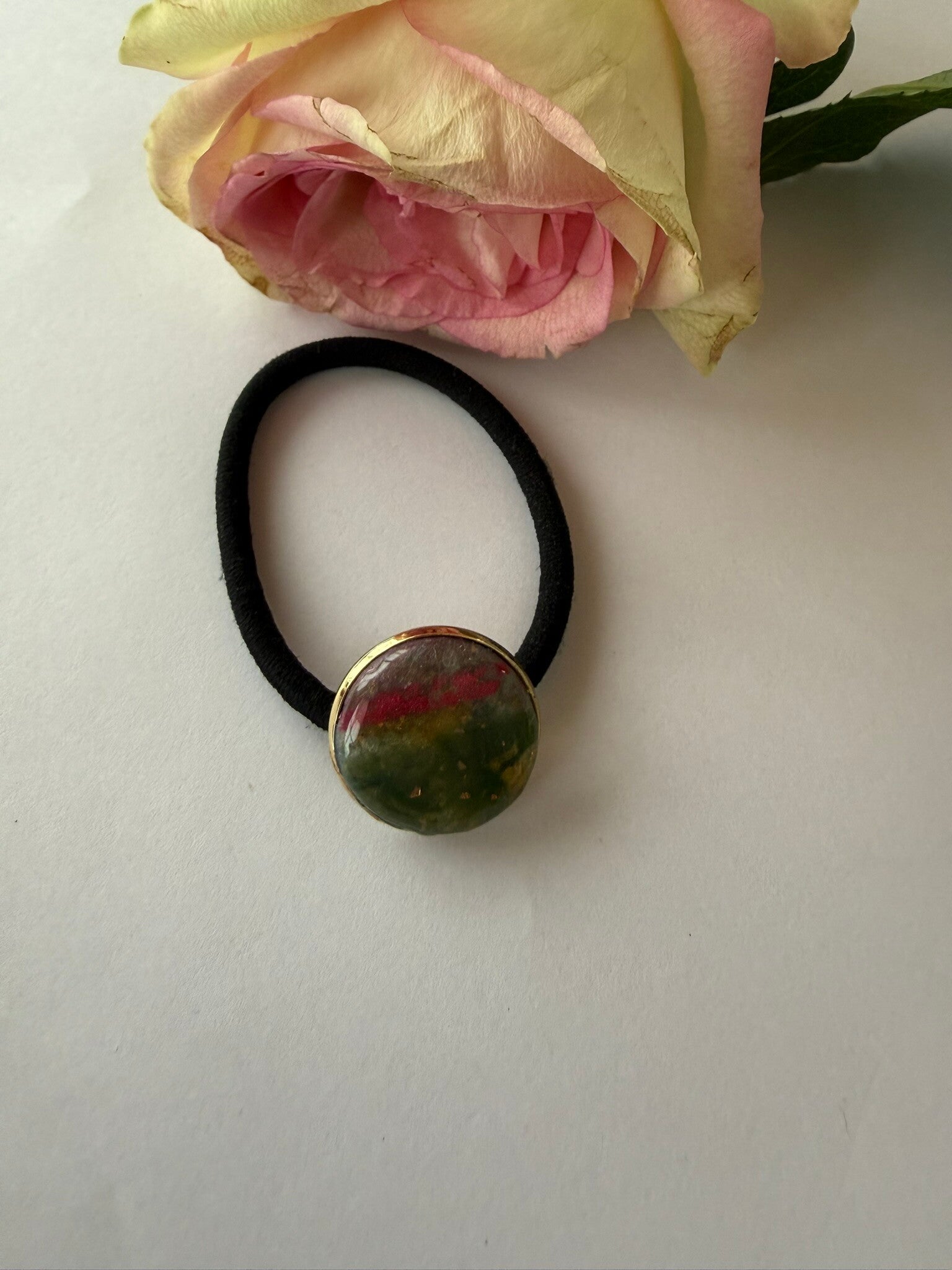 Haarschmuck: Zopfhalter; Haargummi