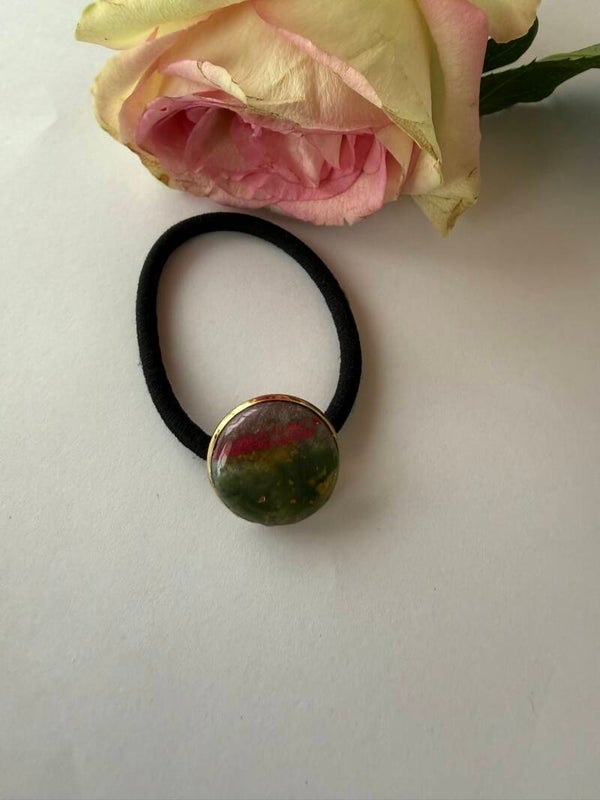 Haarschmuck: Zopfhalter; Haargummi