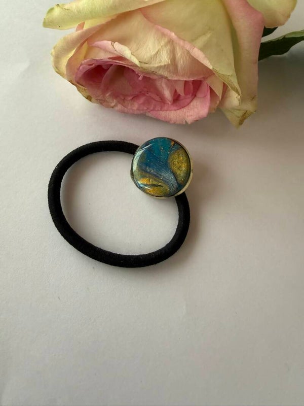 Haarschmuck: Zopfhalter; Haargummi