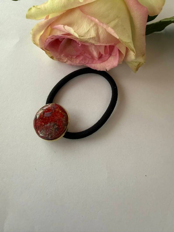 Haarschmuck: Zopfhalter; Haargummi