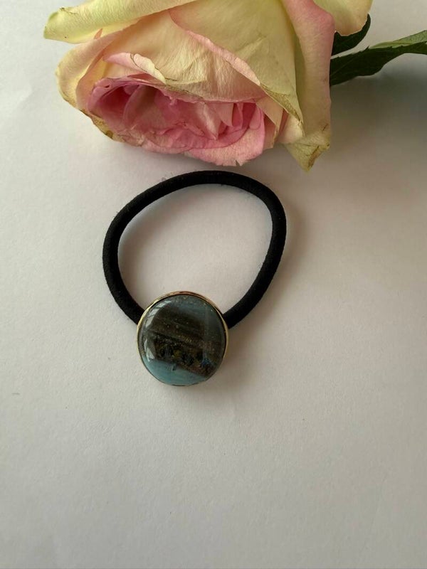 Haarschmuck: Zopfhalter; Haargummi