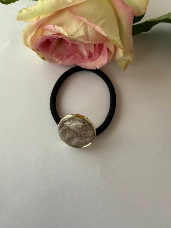 Haarschmuck: Zopfhalter; Haargummi