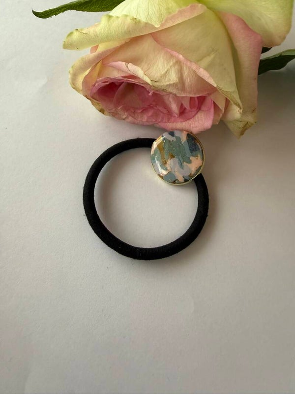 Haarschmuck: Zopfhalter; Haargummi