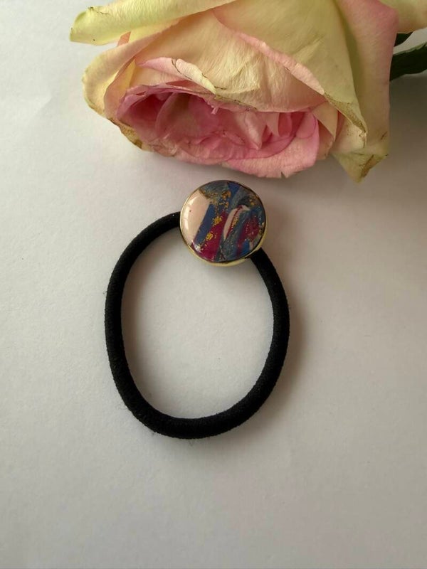 Haarschmuck: Zopfhalter; Haargummi