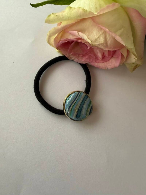 Haarschmuck: Zopfhalter; Haargummi