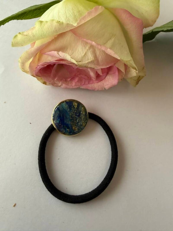 Haarschmuck: Zopfhalter; Haargummi