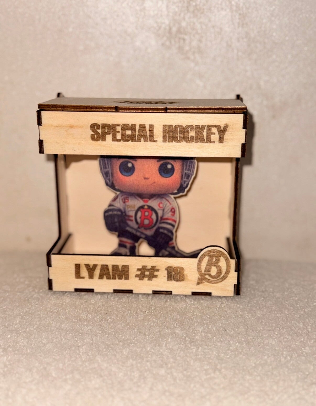 Boîte souvenir personnalisée – Hockey