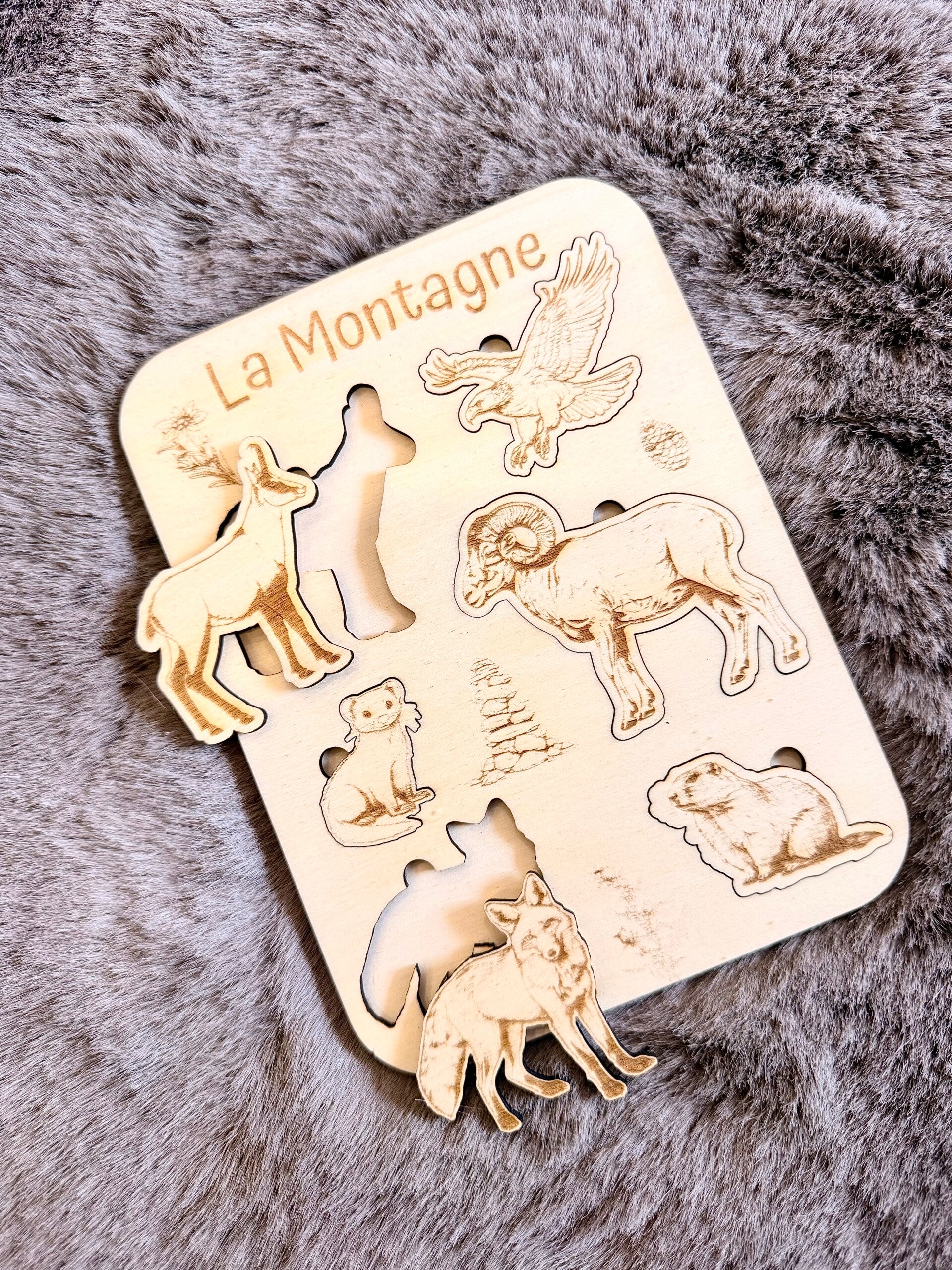 Puzzle à encastrer thème Montagne