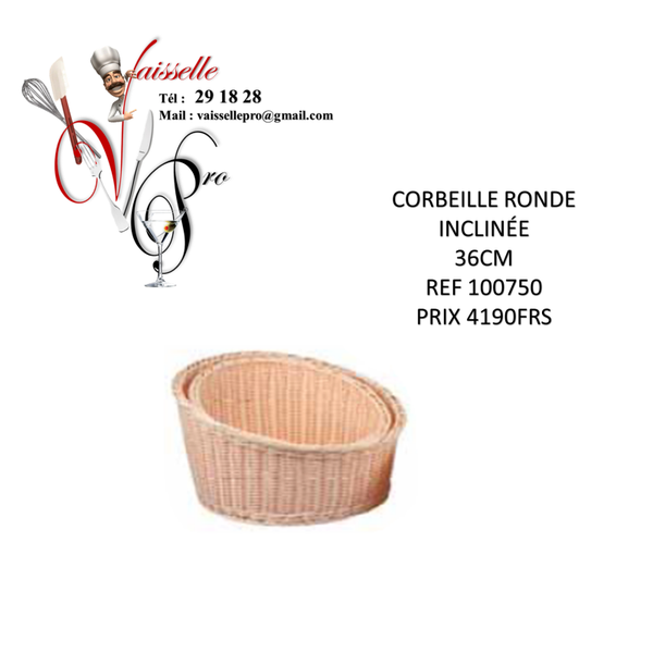CORBEILLE RONDE INCLINÉE