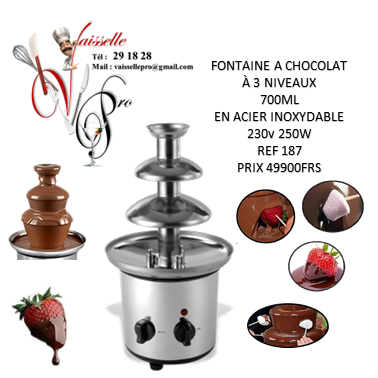 FONTAINE A CHOCOLAT À 3 NIVEAUX 700ML